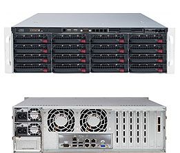 Supermicro SuperStorage Server 6038R-E1CR16N (black)