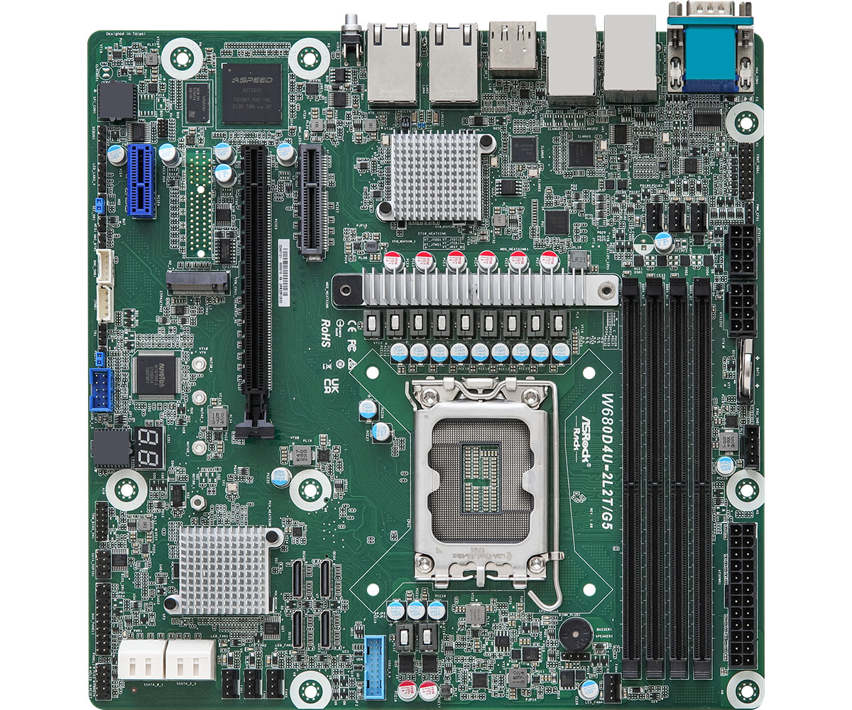 ASRock Rack Motherboard W680D4U-2L2T/G5