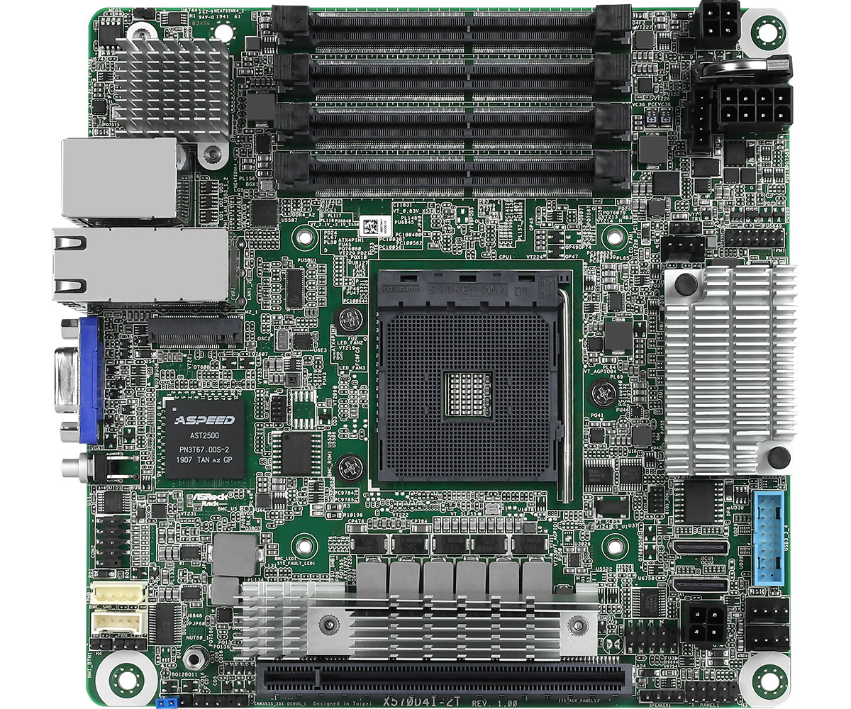 ASRock Rack Motherboard X570D4I-2T