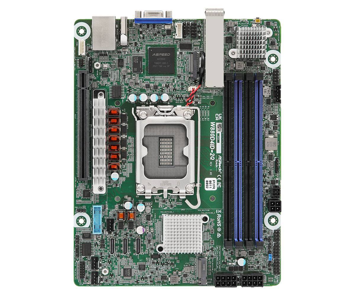 ASRock Rack Motherboard W880D4ID-2Q