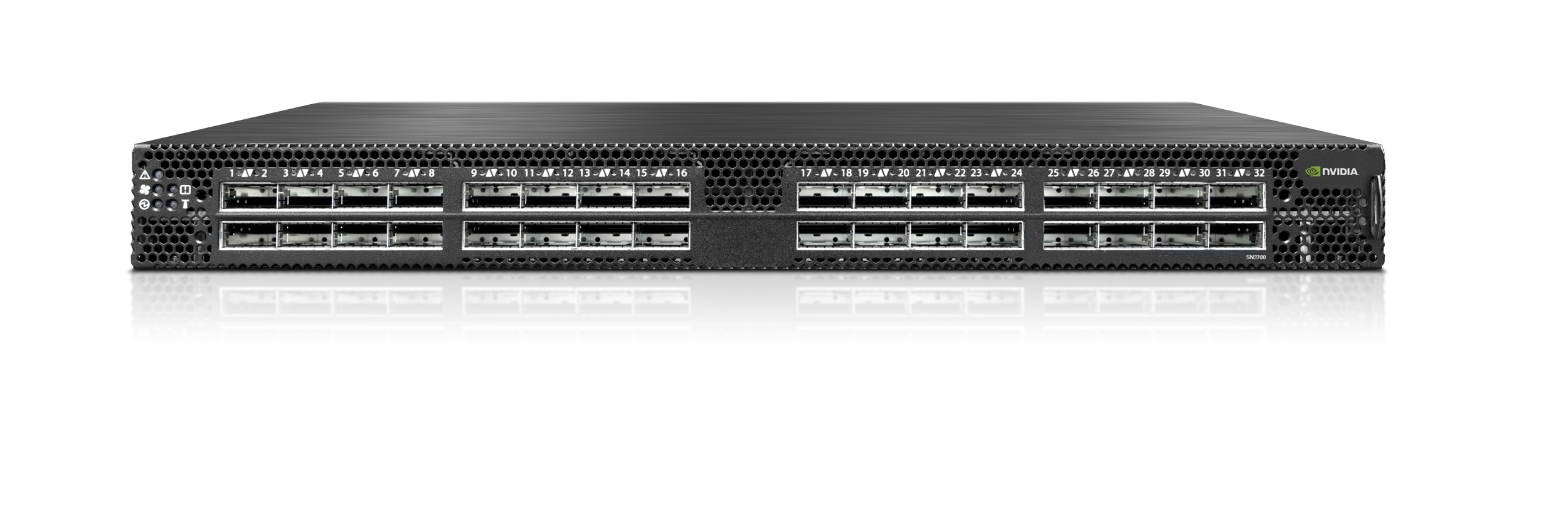 NVIDIA Spectrum-2 based 100GbE 1U Open Ethernet Switch with ONIE, x86 CPU, P2C airflow, 32 QSFP28 ports