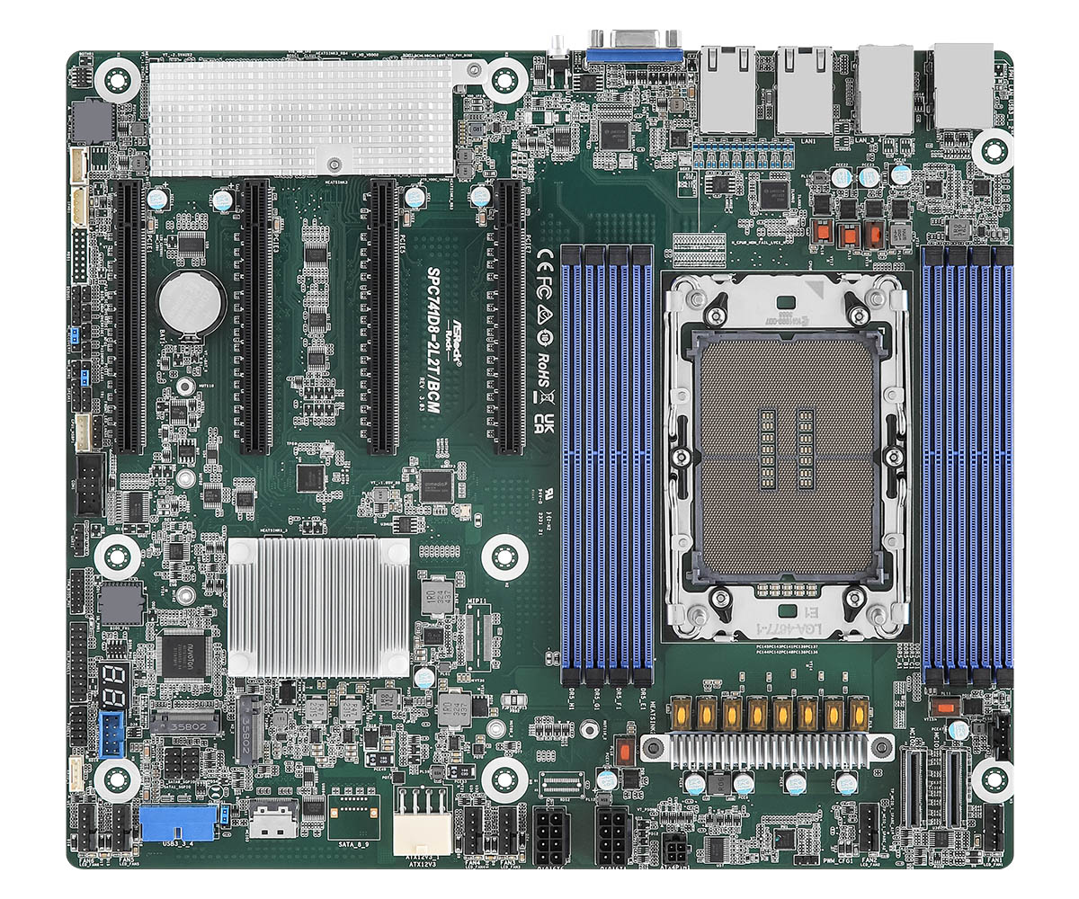 ASRock Rack Motherboard SPC741D8-2L2T/BCM