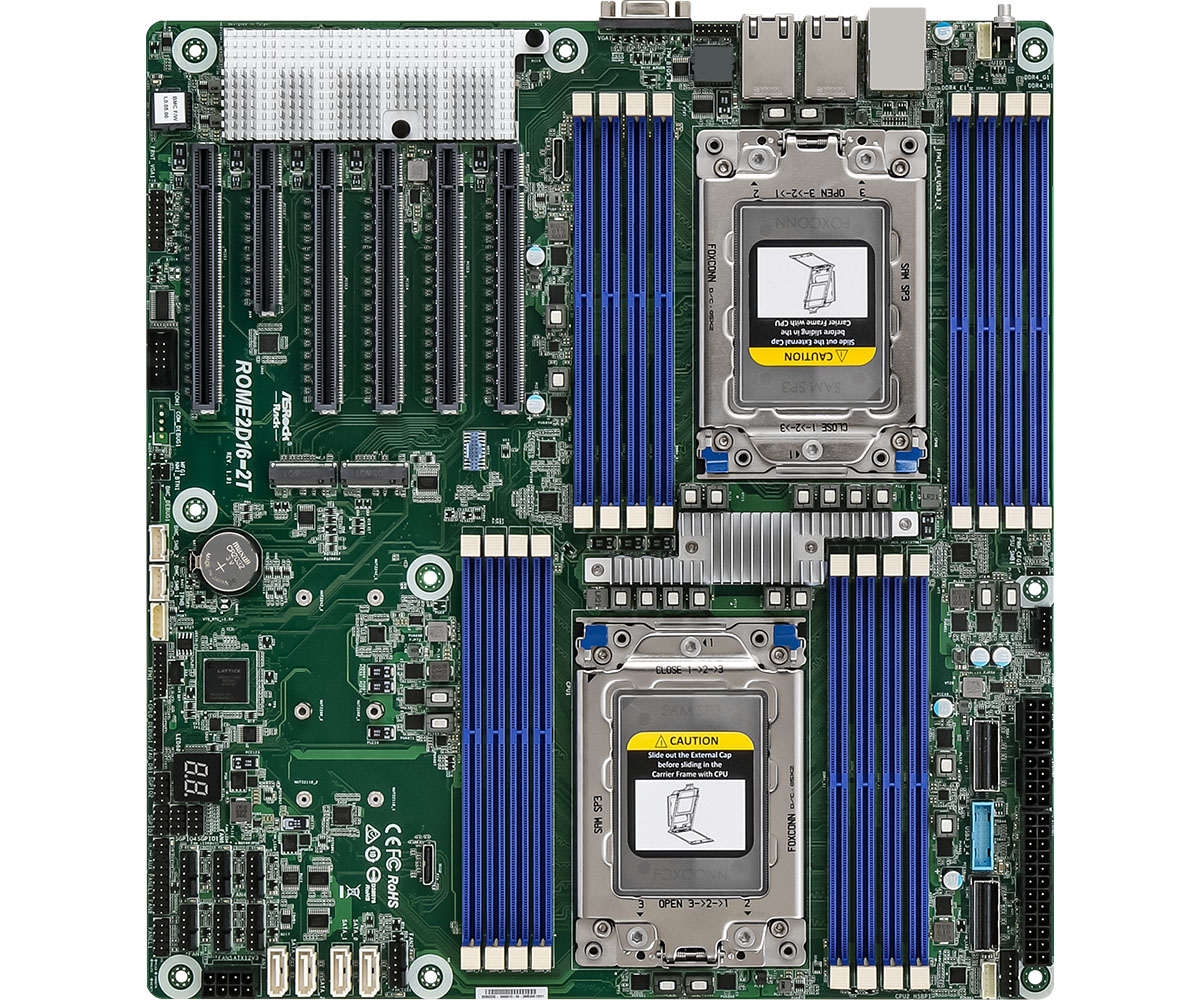ASRock Rack Motherboard ROME2D16-2T