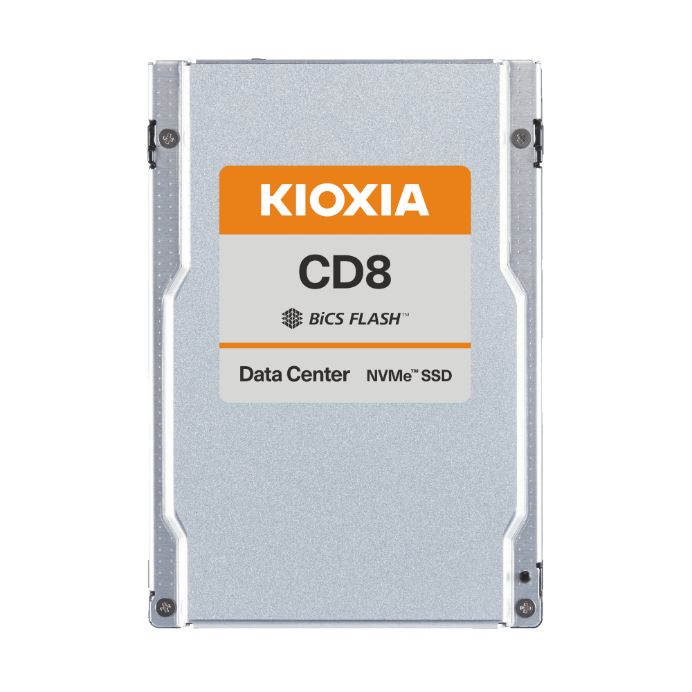 3.84TB KIOXIA SSD CD8-R, 2.5 Zoll, U.2 PCIe 4.0 x4, NVMe, SIE