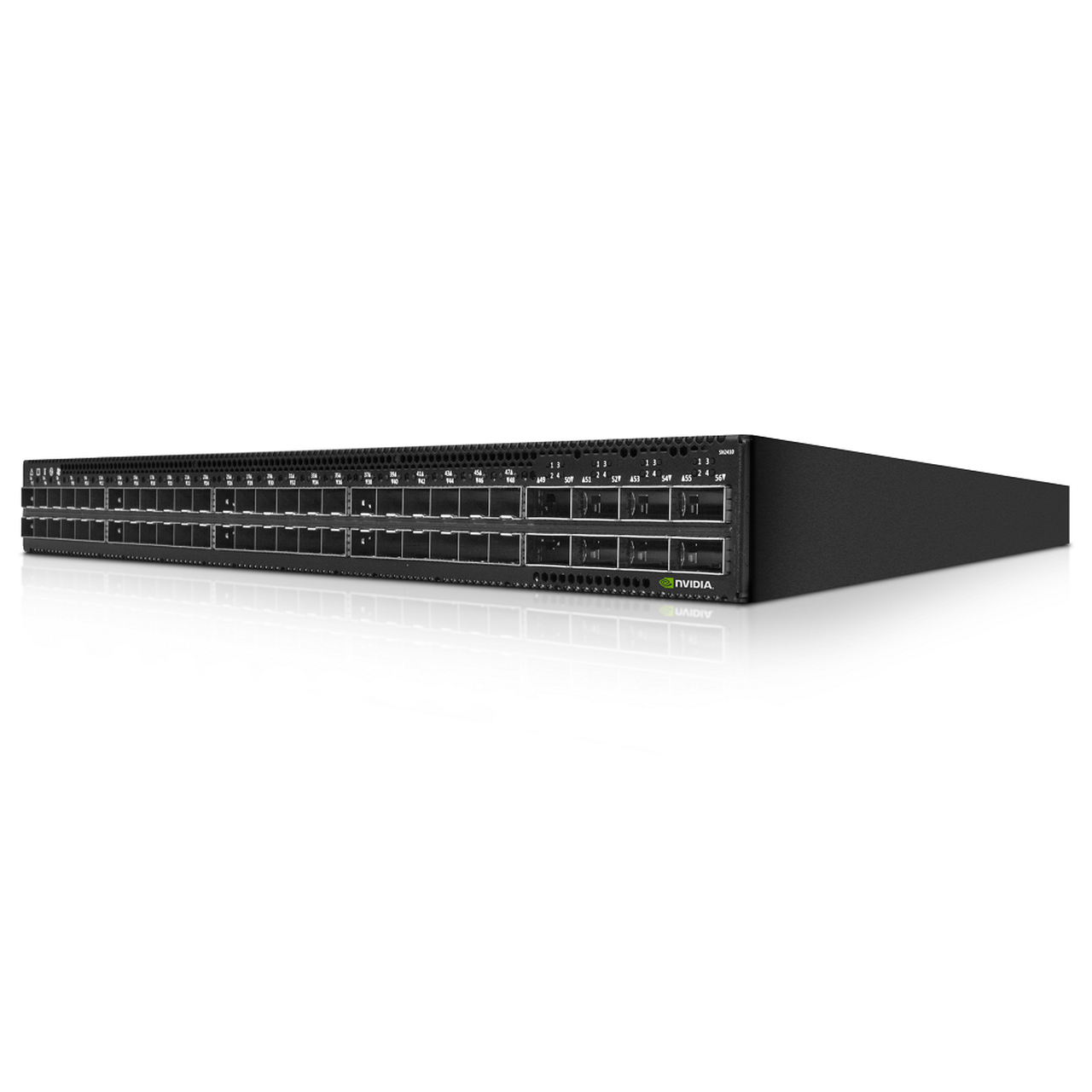 NVIDIA Spectrum 25GbE/100GbE switch, Cumulus, x86 2core, P2C air flow, 48 SFP28 ports + 8 QSFP28 ports