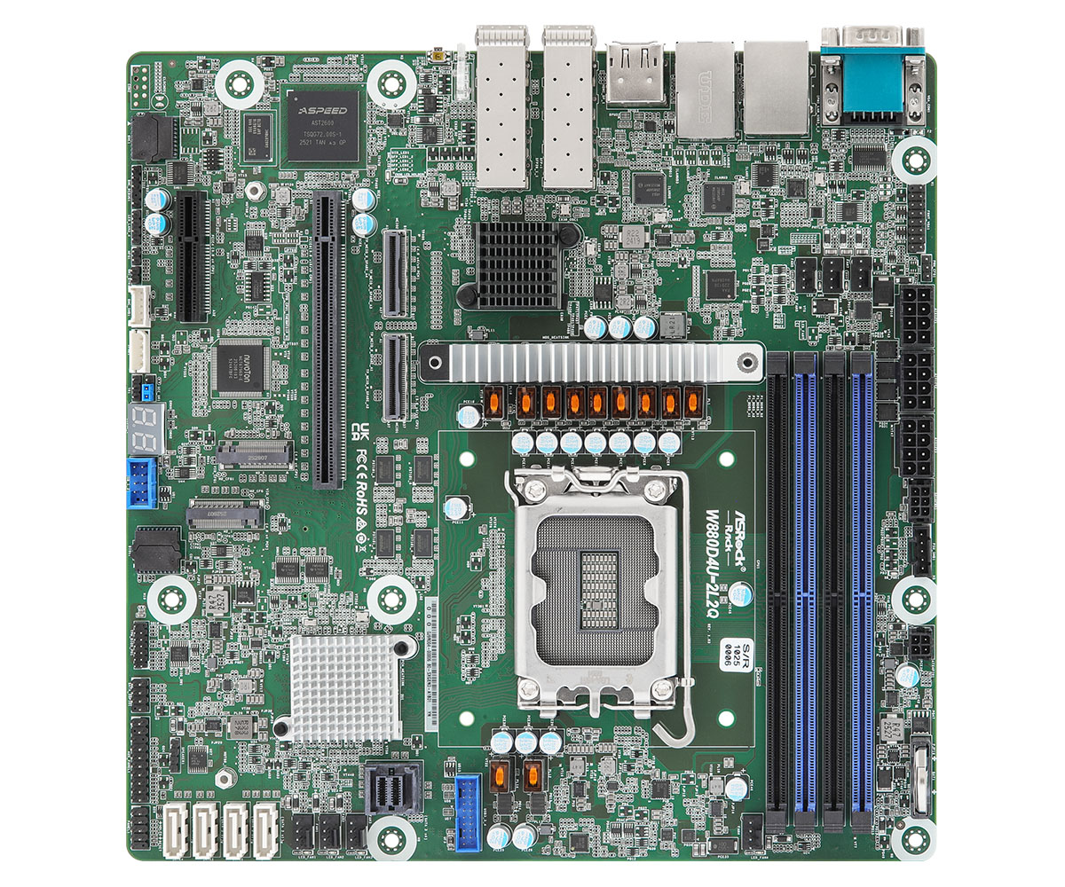 ASRock Rack Motherboard W880D4U-2L2Q