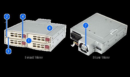 Supermicro CSE-M14T Mobile Rack black