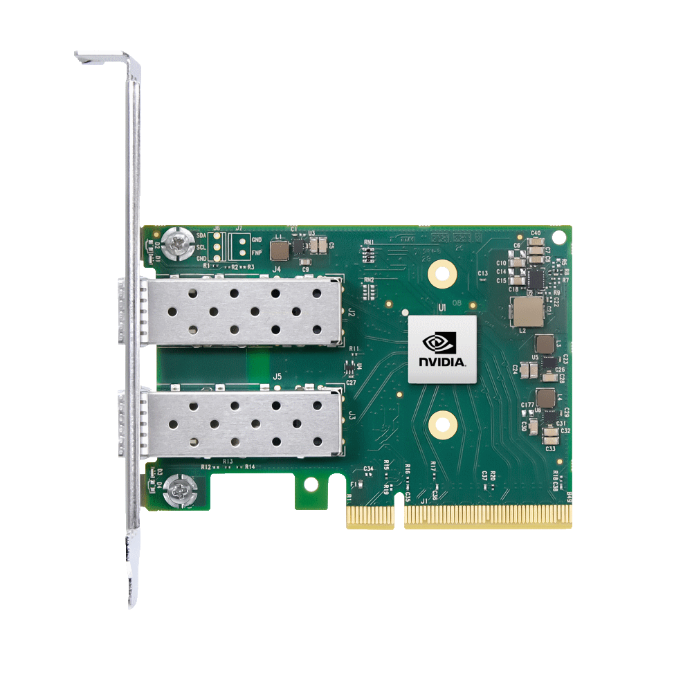 NVIDIA ConnectX-6 Lx EN adapter card, 25GbE, Dual-port SFP28, PCIe 4.0 x8, No Crypto