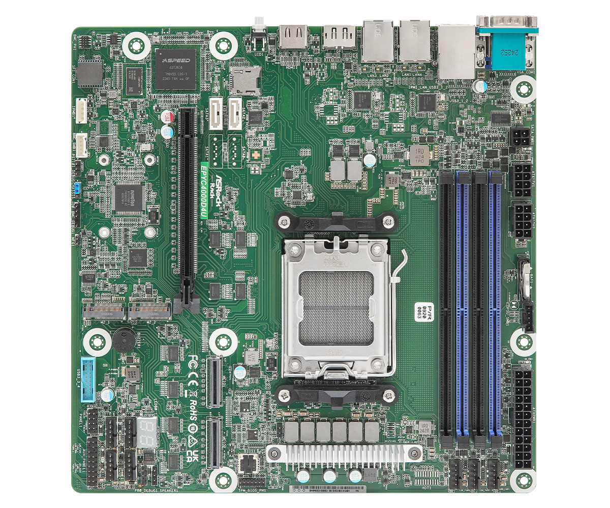 ASRock Rack Motherboard EPYC4000D4U