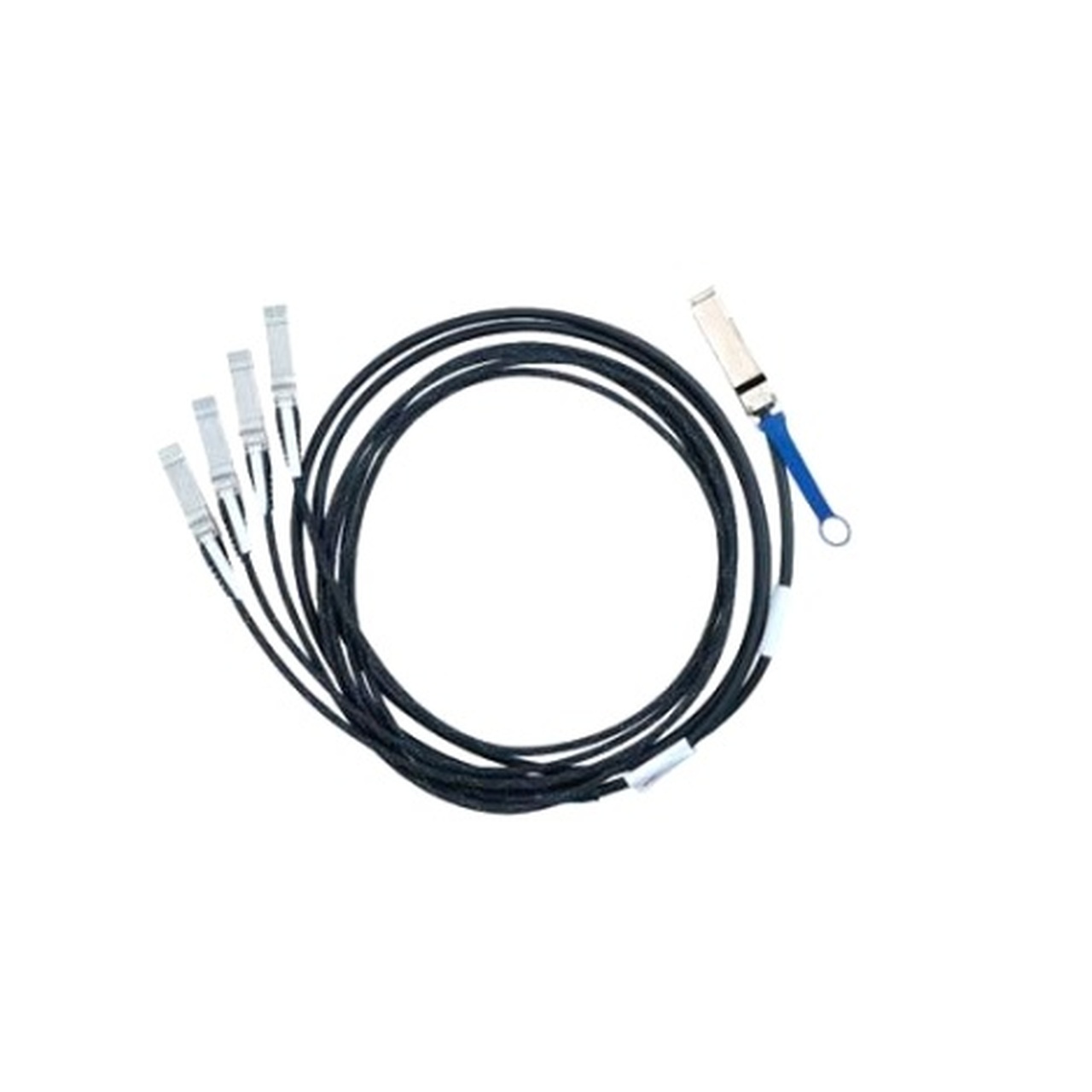 NVIDIA passive copper hybrid cable, ETH 40GbE to 4x10GbE, QSFP to 4xSFP+, 5m