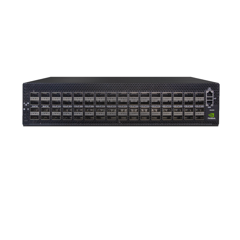 NVIDIA Spectrum-3 based 100GbE 2U Open Ethernet Switch with Onyx, x86 CPU, P2C airflow, 64 QSFP28 ports