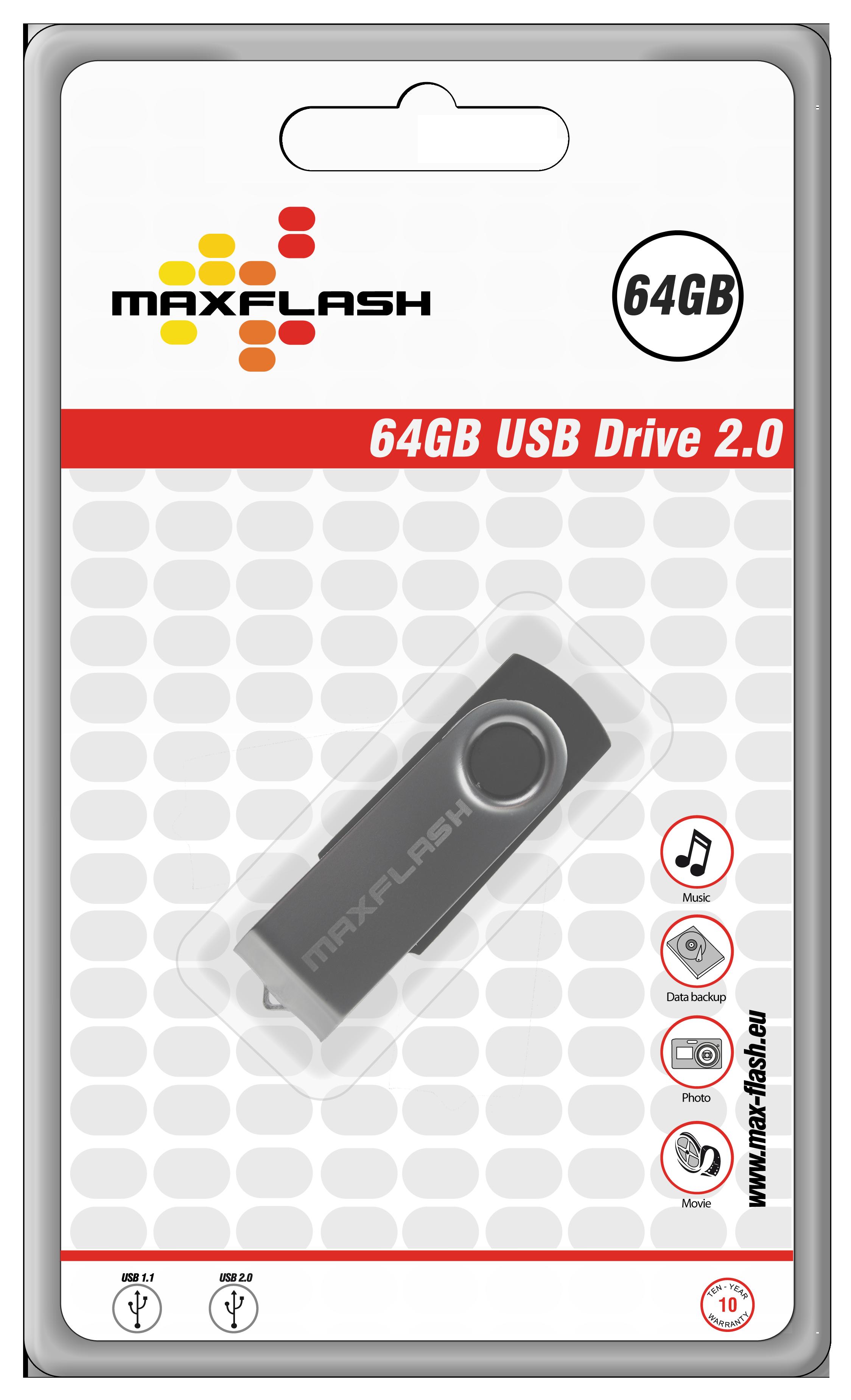 64GB Maxflash USB Stick, Retail