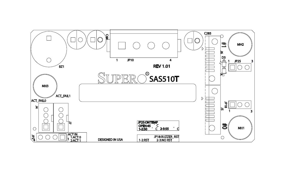 Supermicro Backplane BPN-SAS-510T