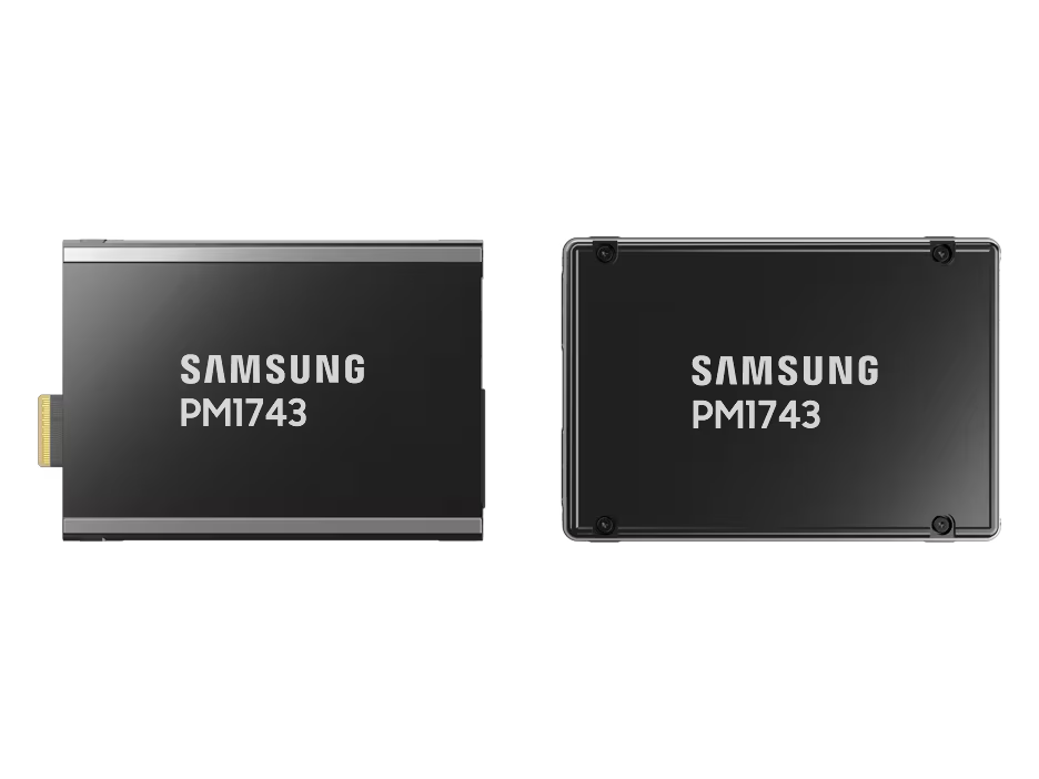 Samsung PM1743 PCIe 5.0 Enterprise NVMe SSD in U.2, U.3 und E3.S